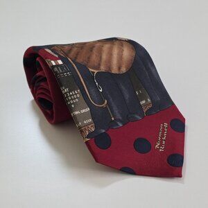 VTG Silk Tie The Three Umpires Norman Rockwell Saturday Evening Post W 4" L 56"